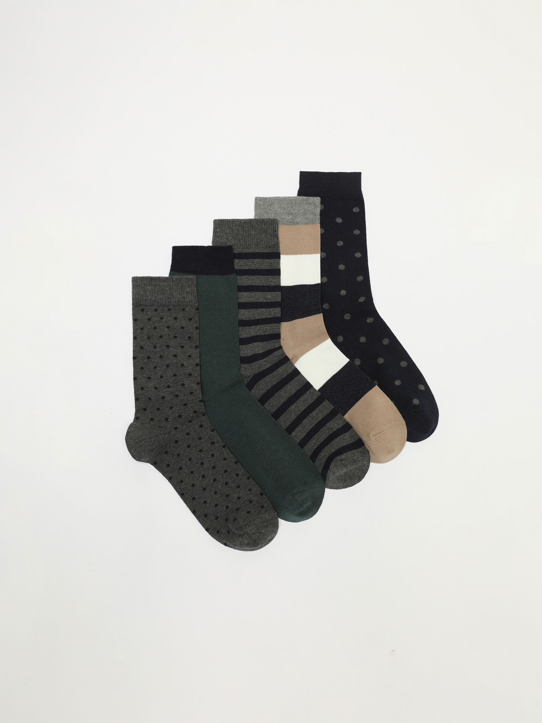 Pack de 5 pares de calcetines largos estampados - ROPA INTERIOR - TODA LA  COLECCIÓN - HOMBRE - | Lefties Mexico