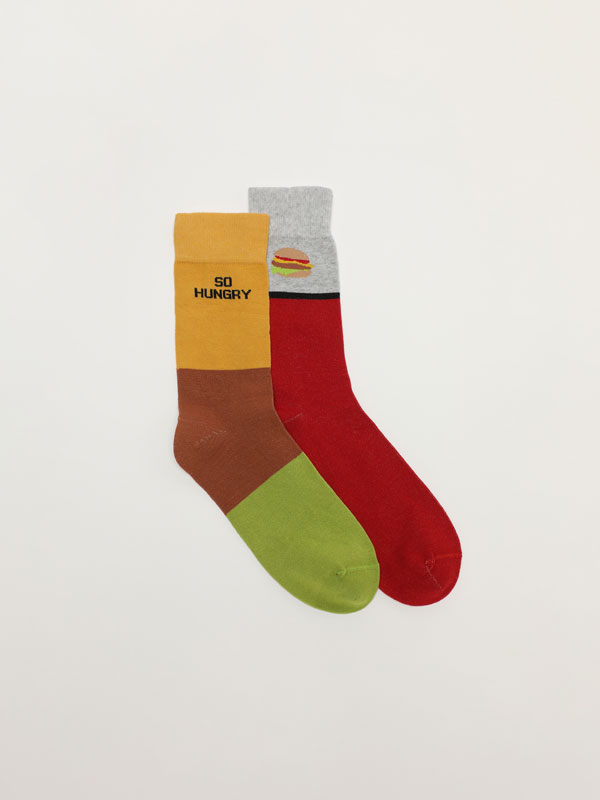 2-pack of printed socks