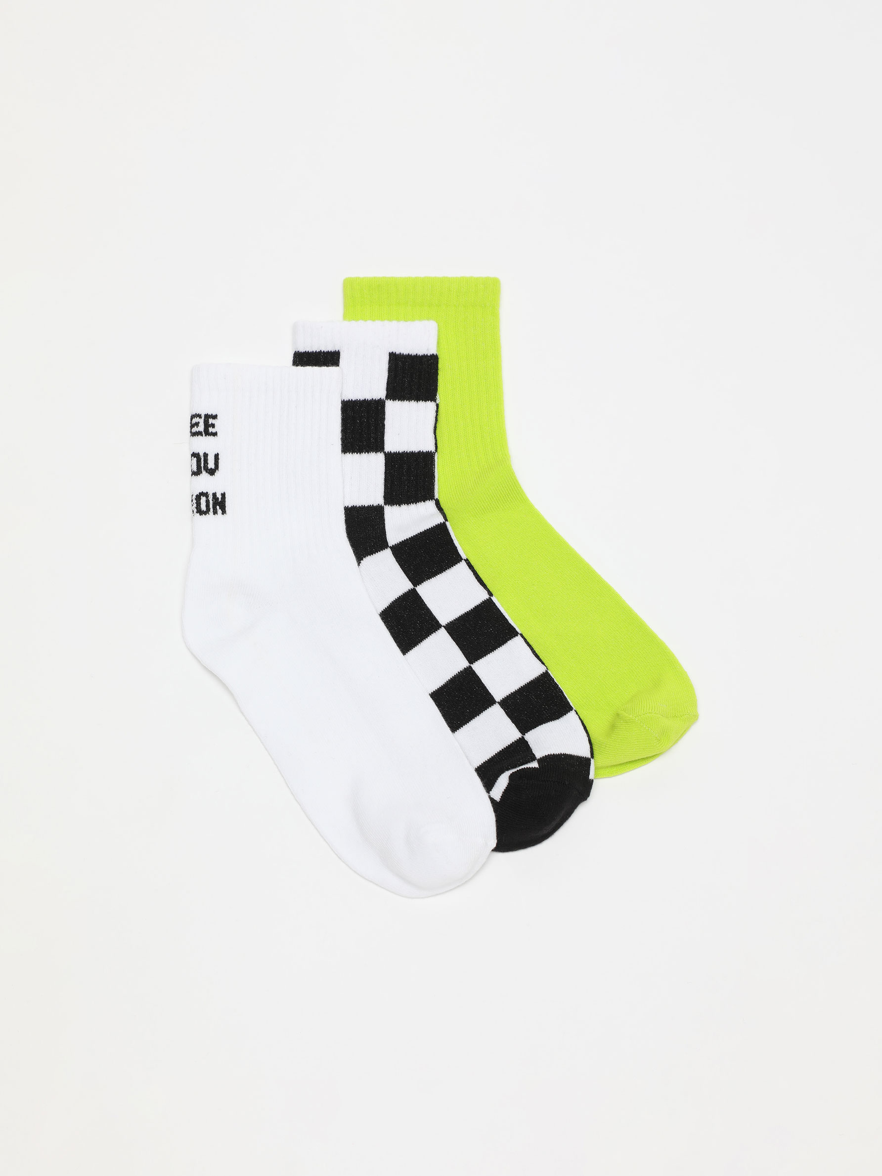Pack de 3 calcetines largos estampados - ROPA INTERIOR - TODA LA COLECCIÓN  - HOMBRE - | Lefties ESPAÑA