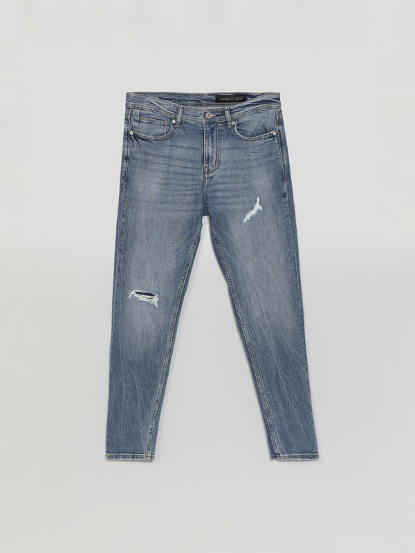 Tapered comfort slim fit jeans