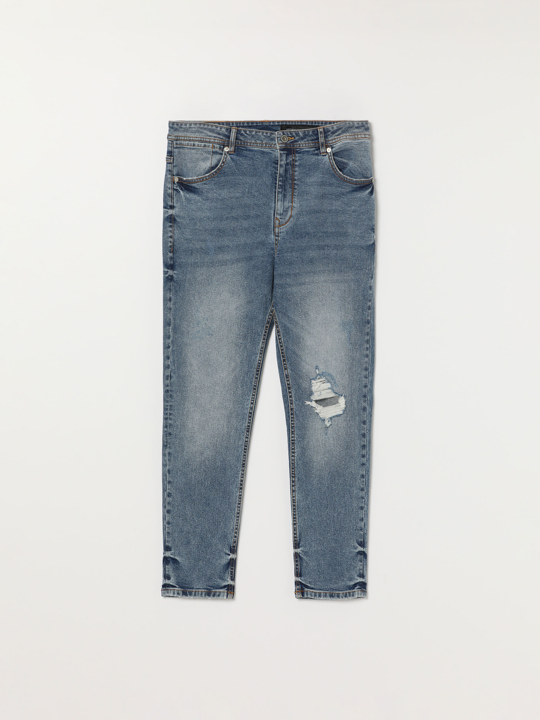 Frayed skinny carrot fit jeans - Skinny 