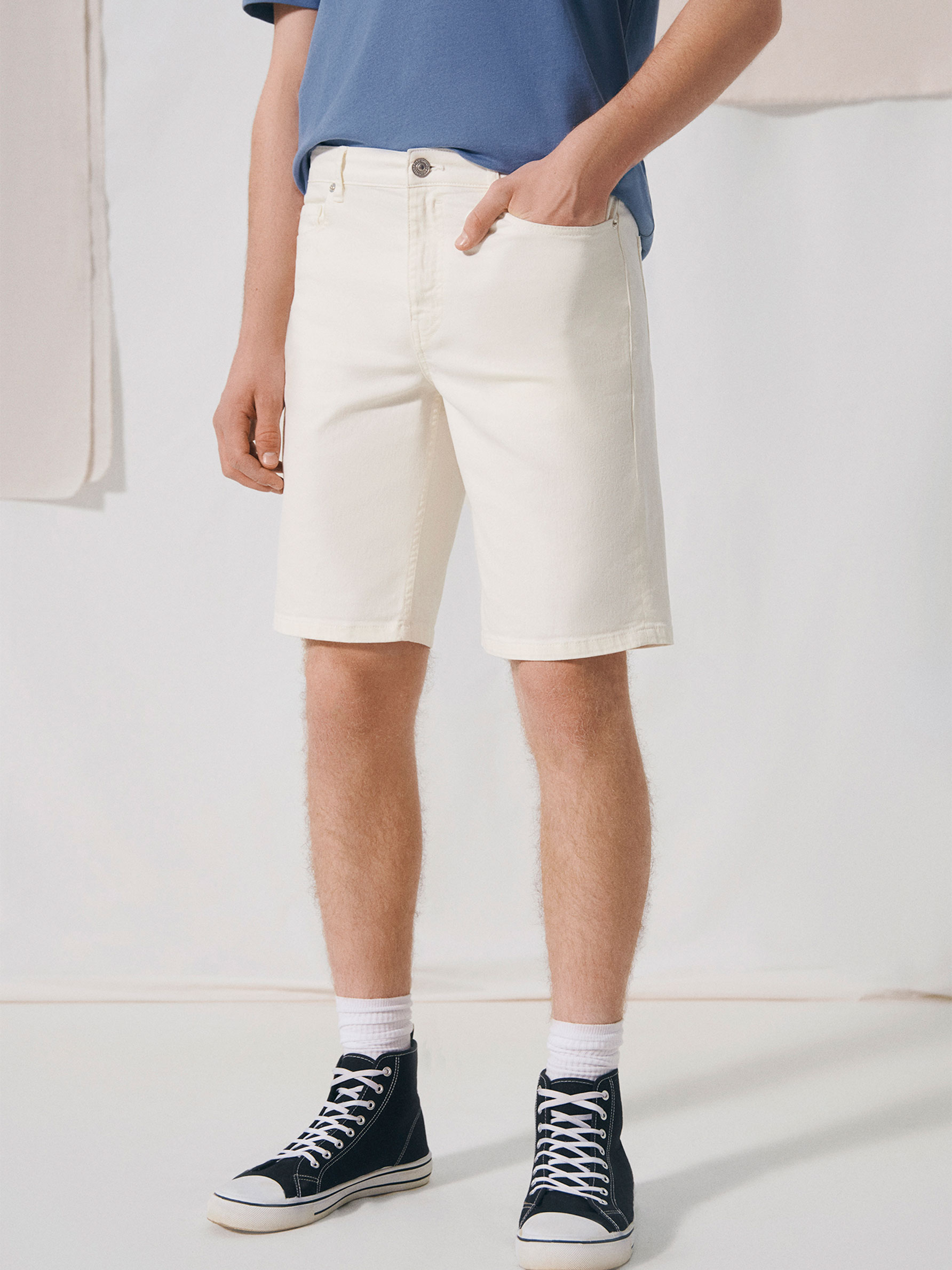 Bermuda vaquera color - DENIM - TODA LA COLECCIÓN - HOMBRE - | Lefties  Mexico