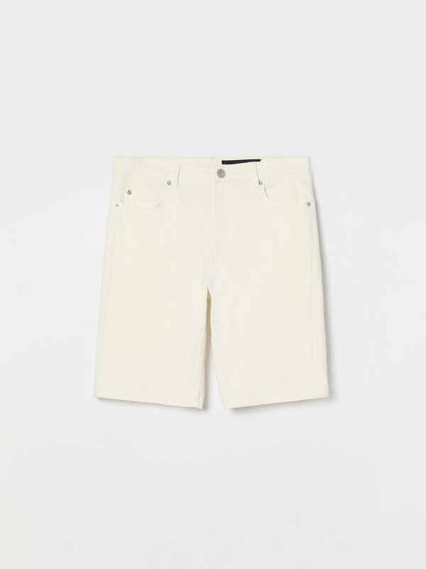 Denim colour Bermuda shorts