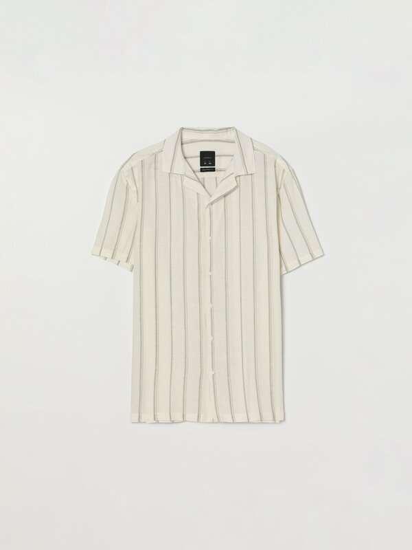 Camisa de rayas lino - algodón