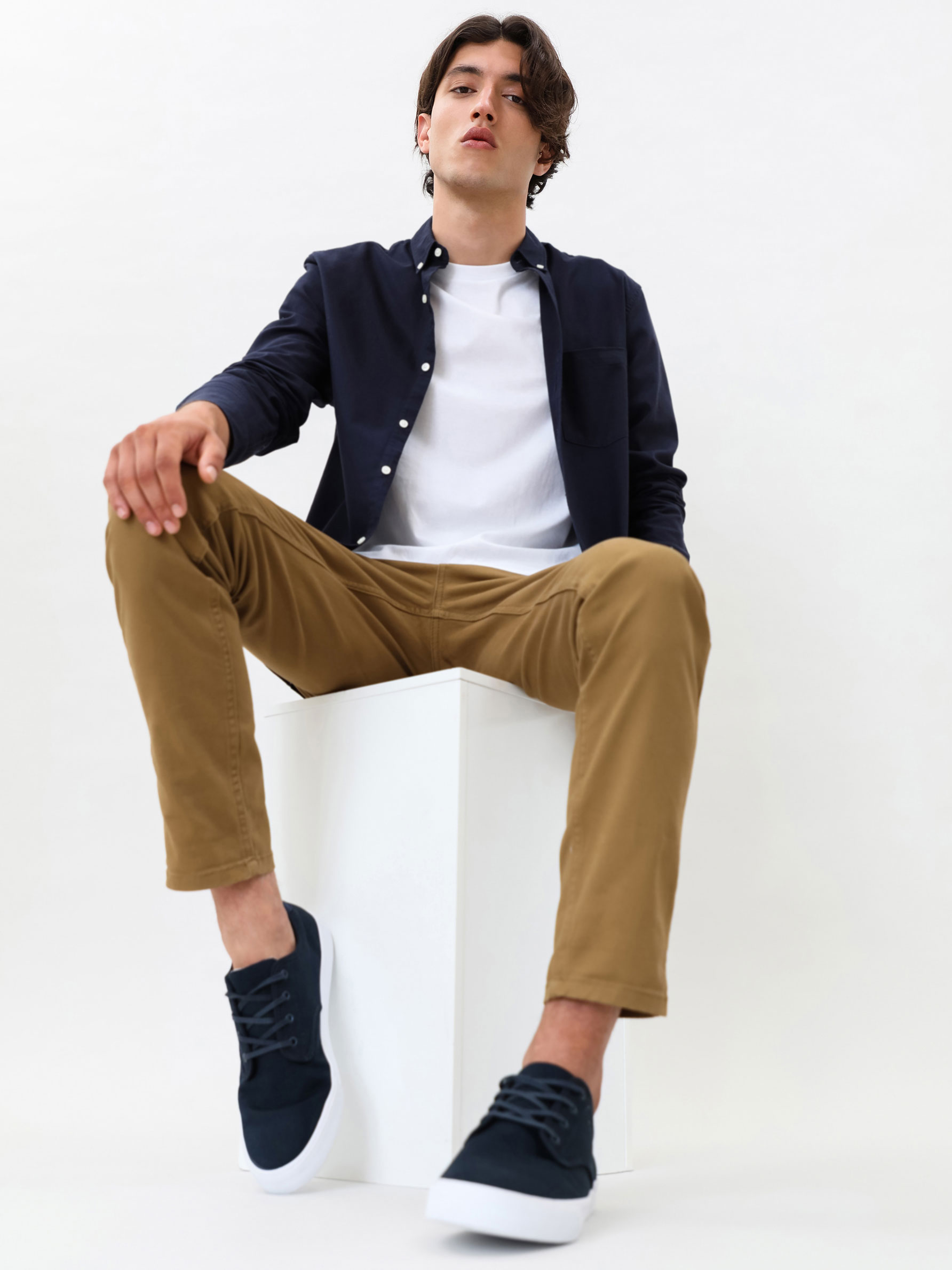 Comfort skinny fit chino trousers 