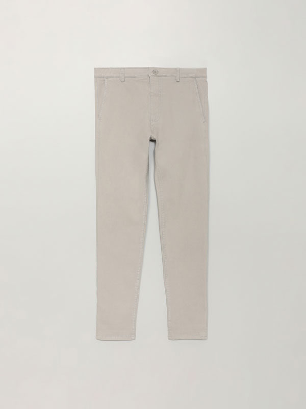 Comfort skinny fit chino trousers