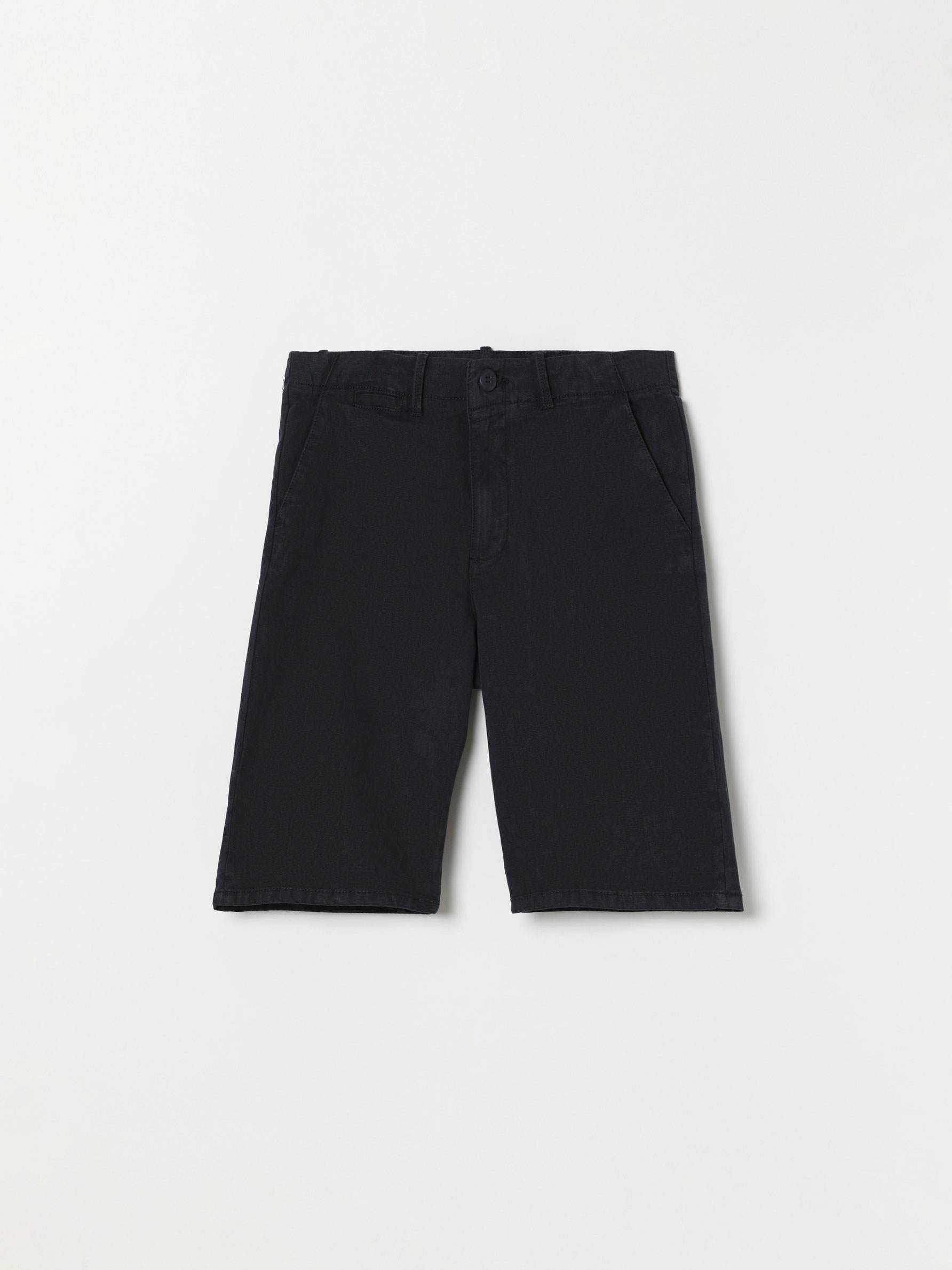 Slim fit rustic chino Bermuda shorts 