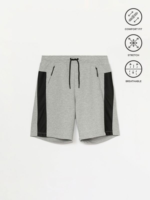 Printed sports Bermuda shorts - Jogger 