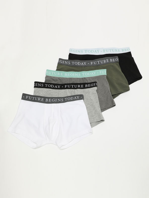 5-Pack of basic boxers - UNDERWEAR - THE ENTIRE COLLECTION - MAN - | Lefties  Israel
