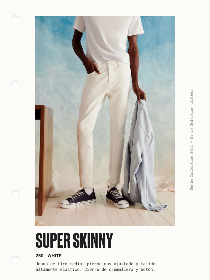 Jeans | Jeans Super Skinny Rotos Blanco | Bershka Hombre – Acro Marco