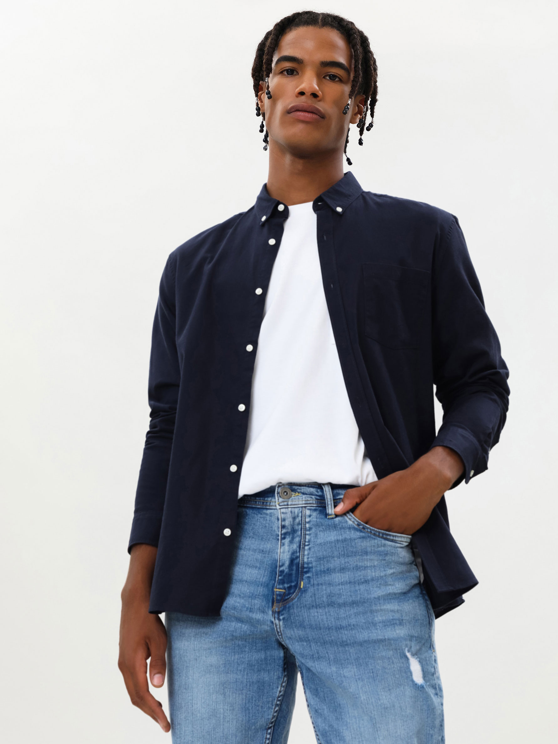 Tapered comfort fit jeans - Slim 