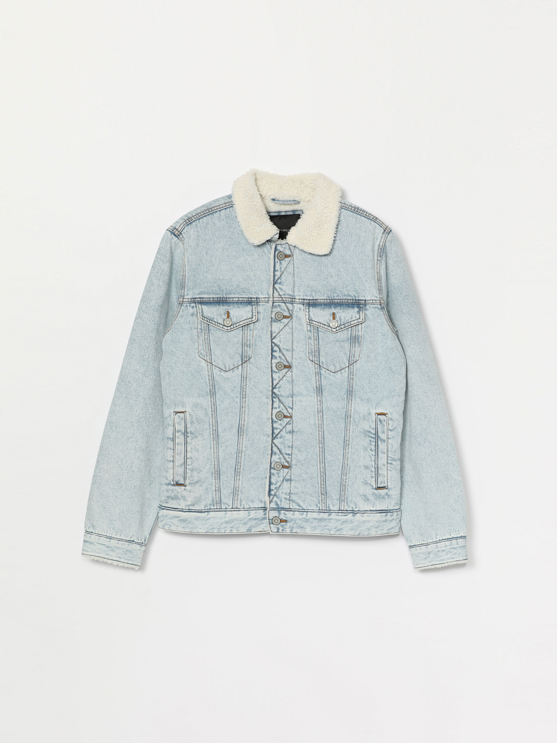 faux denim jacket men