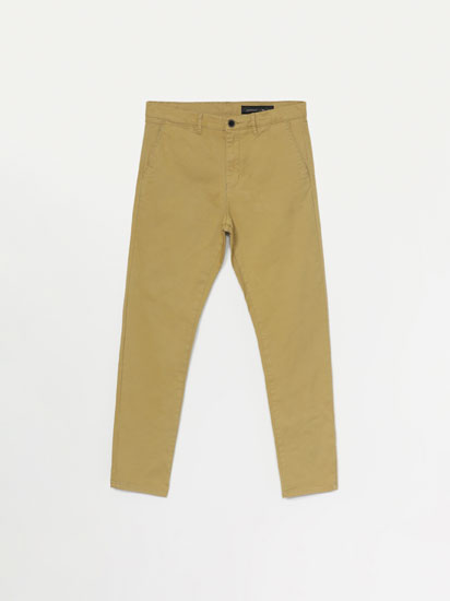 Pantalón Chino Skinny Preppy Gris | Cuidado con el Perro