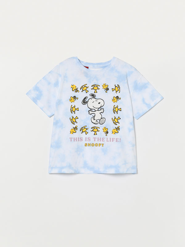 Snoopy Peanuts ™ tie dye print t-shirt 