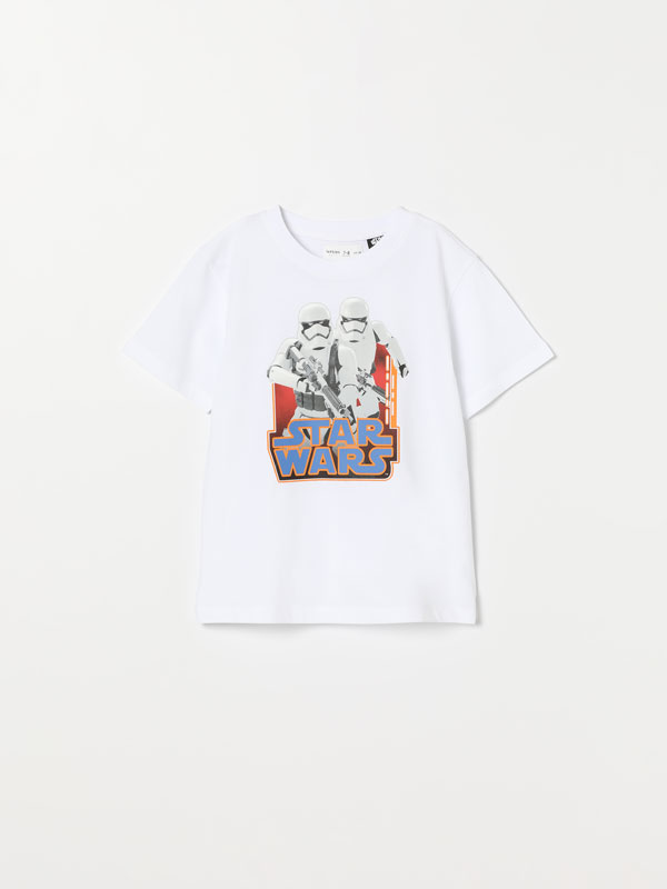 Short sleeve T-shirt with Star Wars ©Disney print