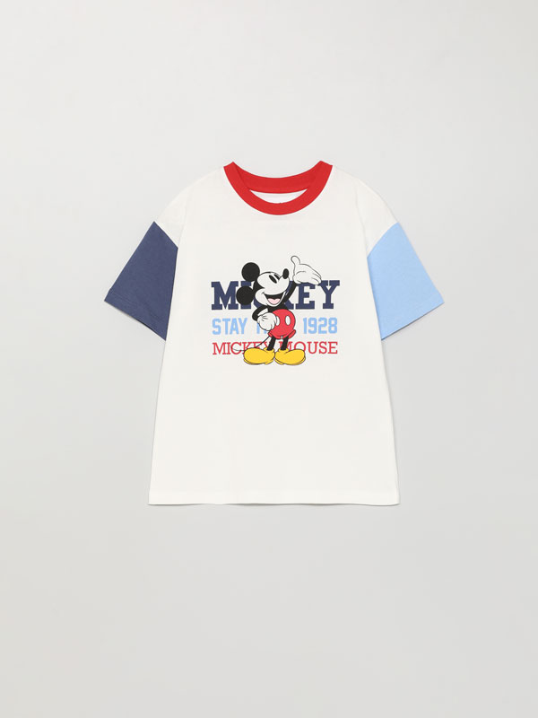 Short sleeve T-shirt with Mickey ©Disney print