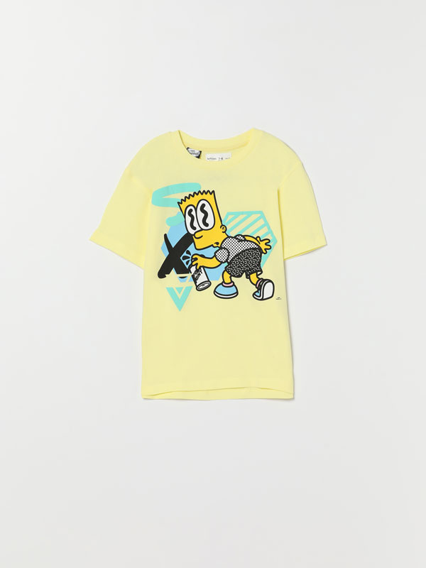 T-shirt de manga curta com estampado The Simpsons™