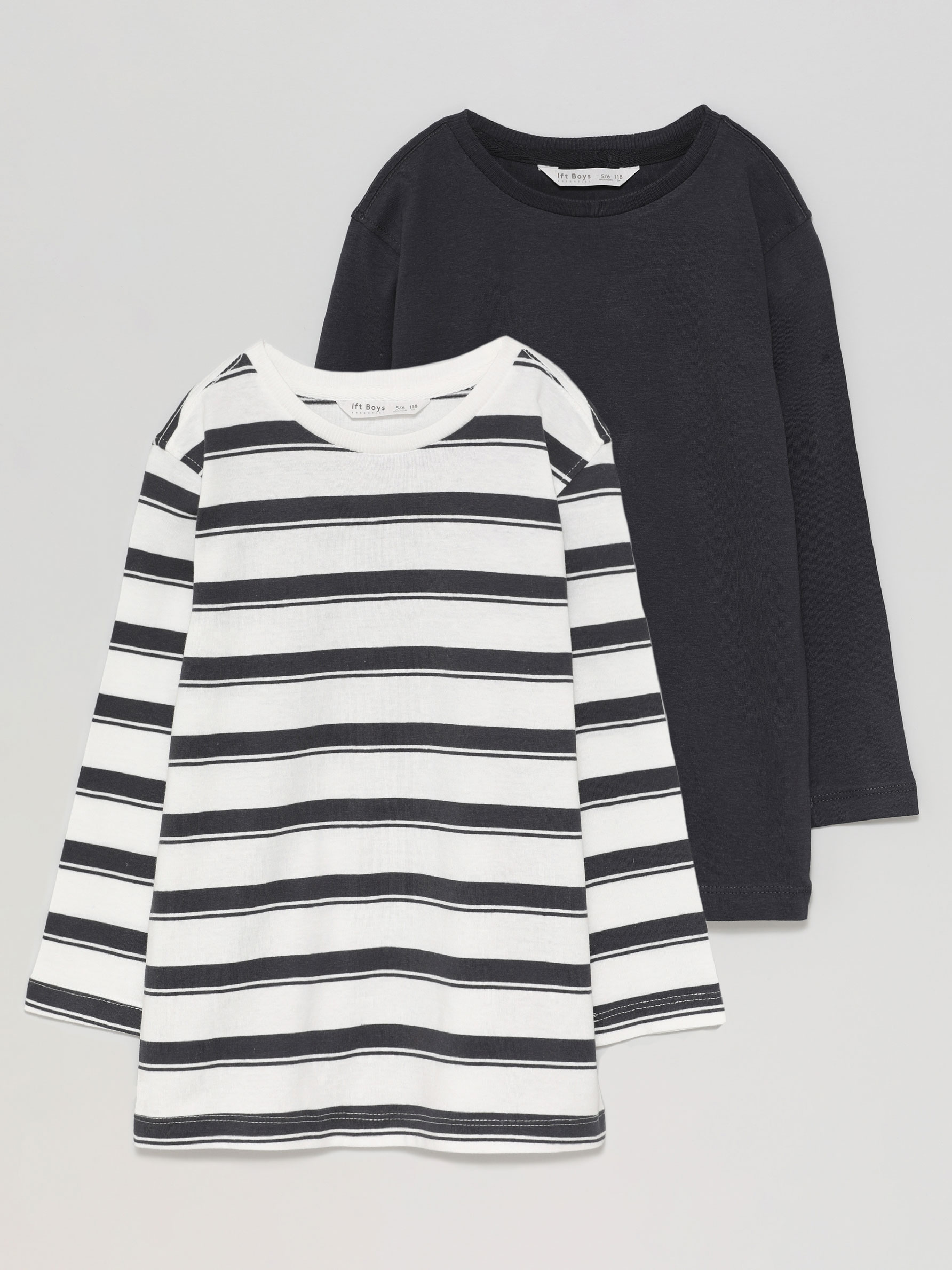 striped long sleeve T-shirts - PACKS 