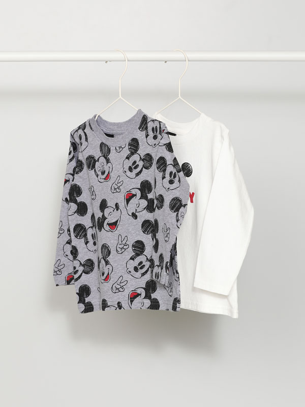 2-pack of Mickey Mouse ©Disney print long sleeve T-shirts