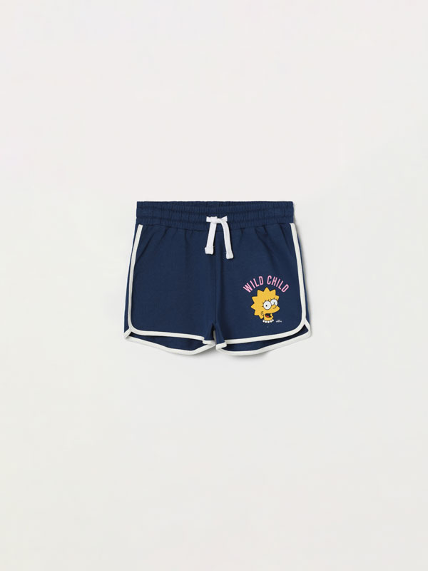 The Simpsons™ print plush shorts