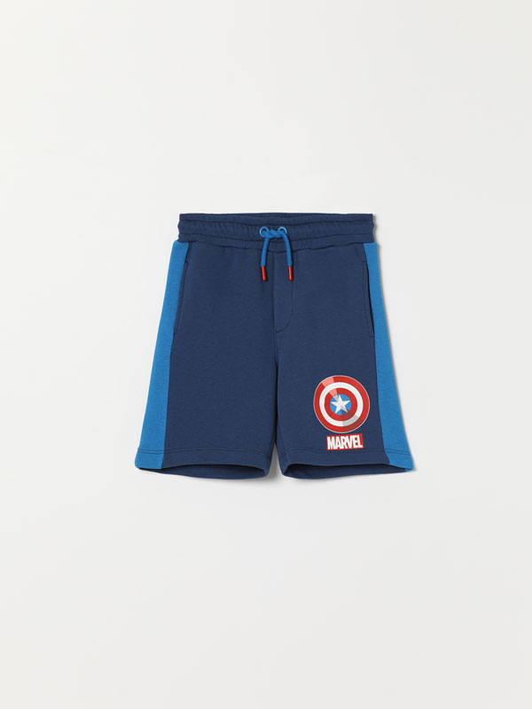 Captain America ©Marvel printed Bermuda shorts