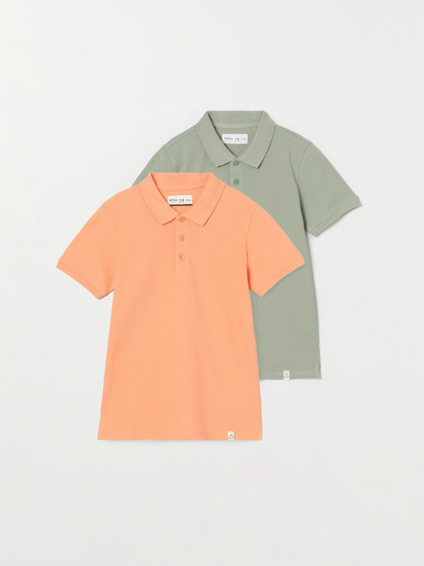 2-Pack of basic polo shirts