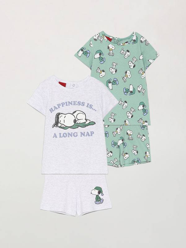 Pack de 2 pijamas estampado Snoopy Peanuts™ de duas peças