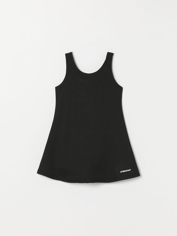 Technical sports dress with inner shorts