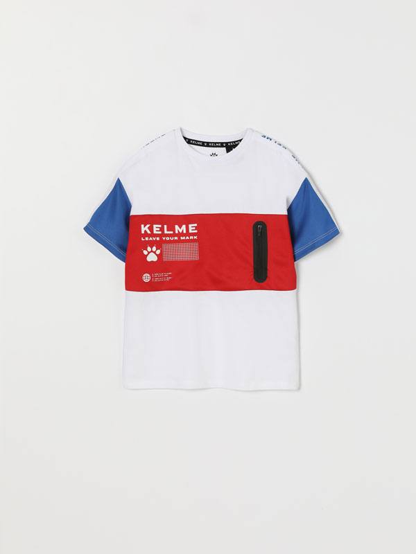 KELME x LEFTIES colour block technical T-shirt