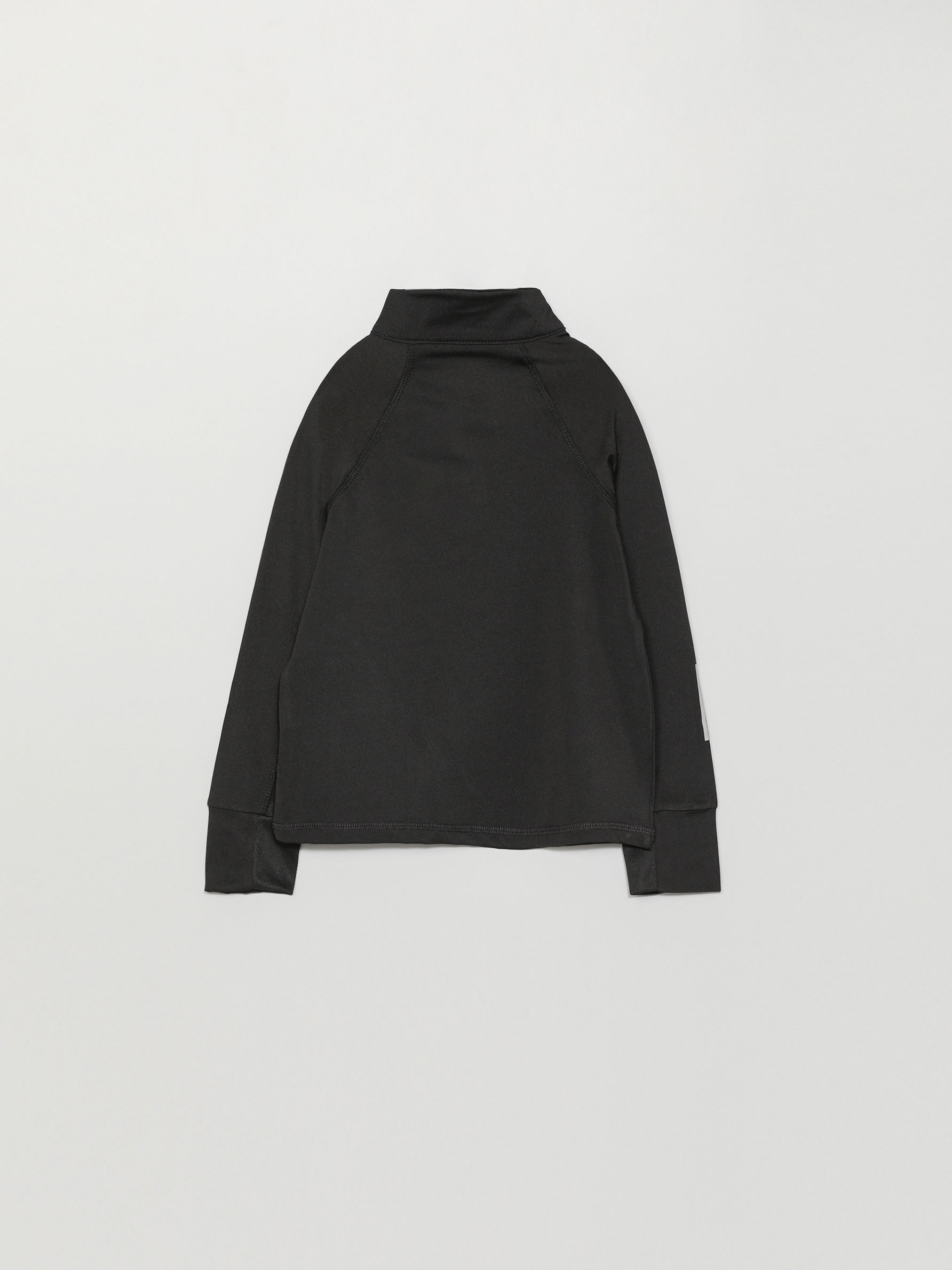Soft-touch sports top with zip collar 