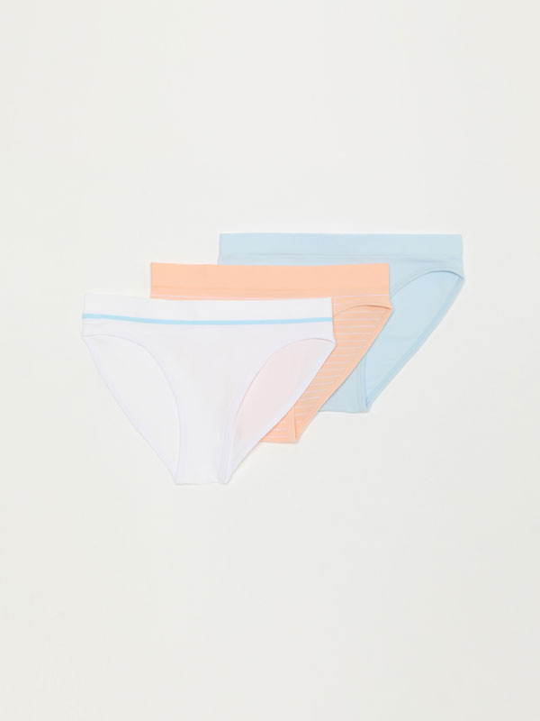 Pack of 3 basic seamless briefs