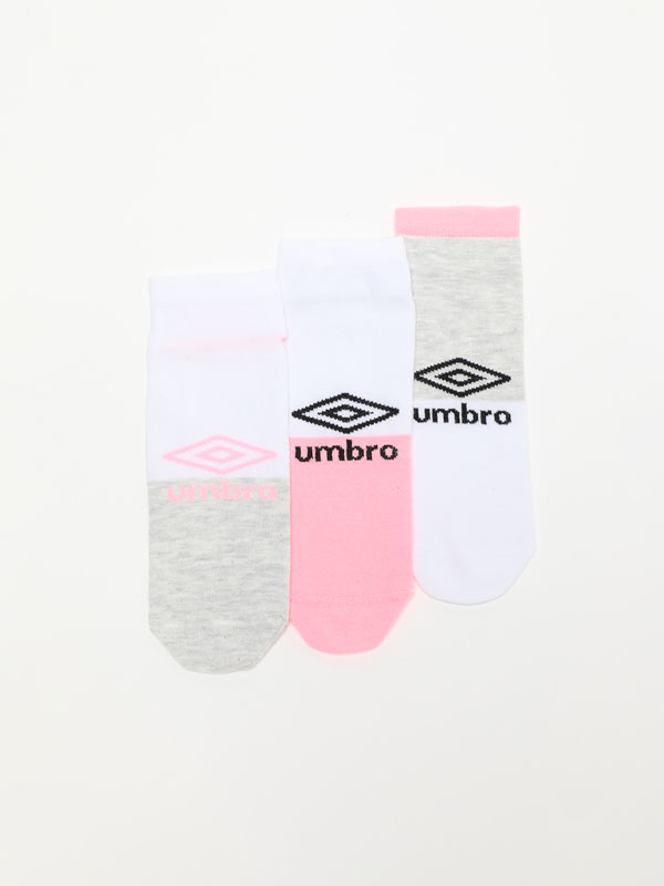 3-pack of ribbed long UMBRO x LEFTIES socks