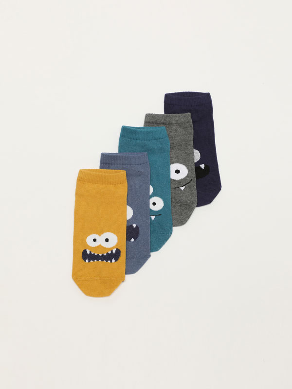 5-pack of monster socks