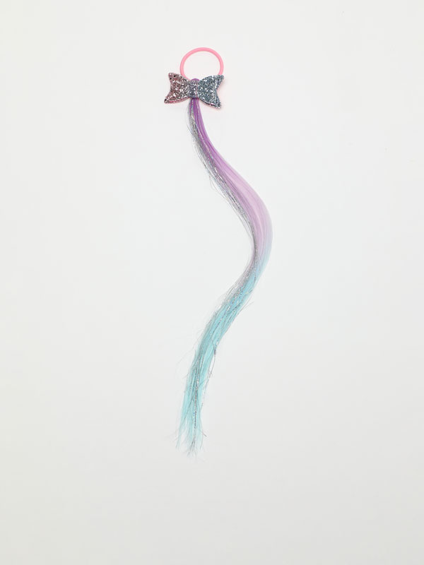 Glitter hair tie