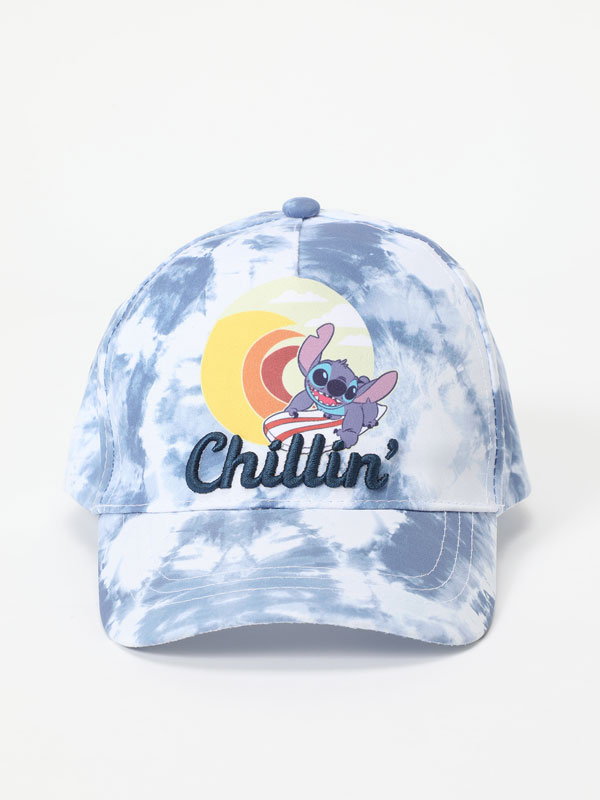 Lilo & Stitch ©Disney tie-dye cap with embroidered detail
