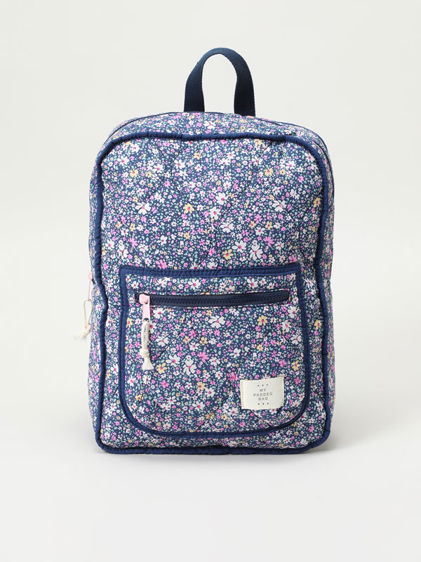 ditsy print backpack