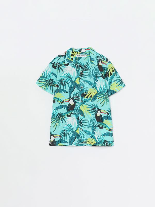 Resort print shirt