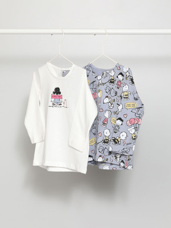 Pack de 2 t-shirts com estampado Snoopy Peanuts™