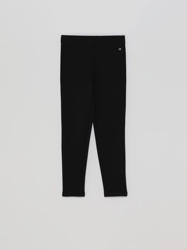 Legging básico de punto roma - LEGGINGS - TODA LA COLECCIÓN - NIÑA | 4- 14  años - NIÑOS - | Lefties ESPAÑA
