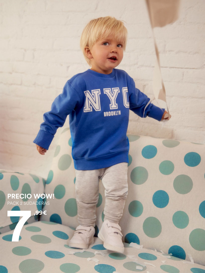 Sudaderas de bebé niño | Lefties Nueva Colección