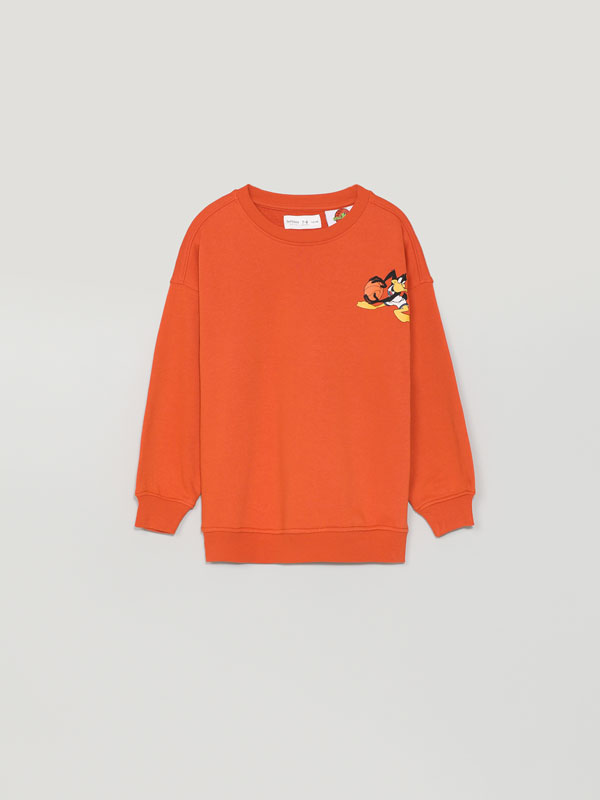 Daffy Duck Looney Tunes © &™ WARNER BROS print sweatshirt.