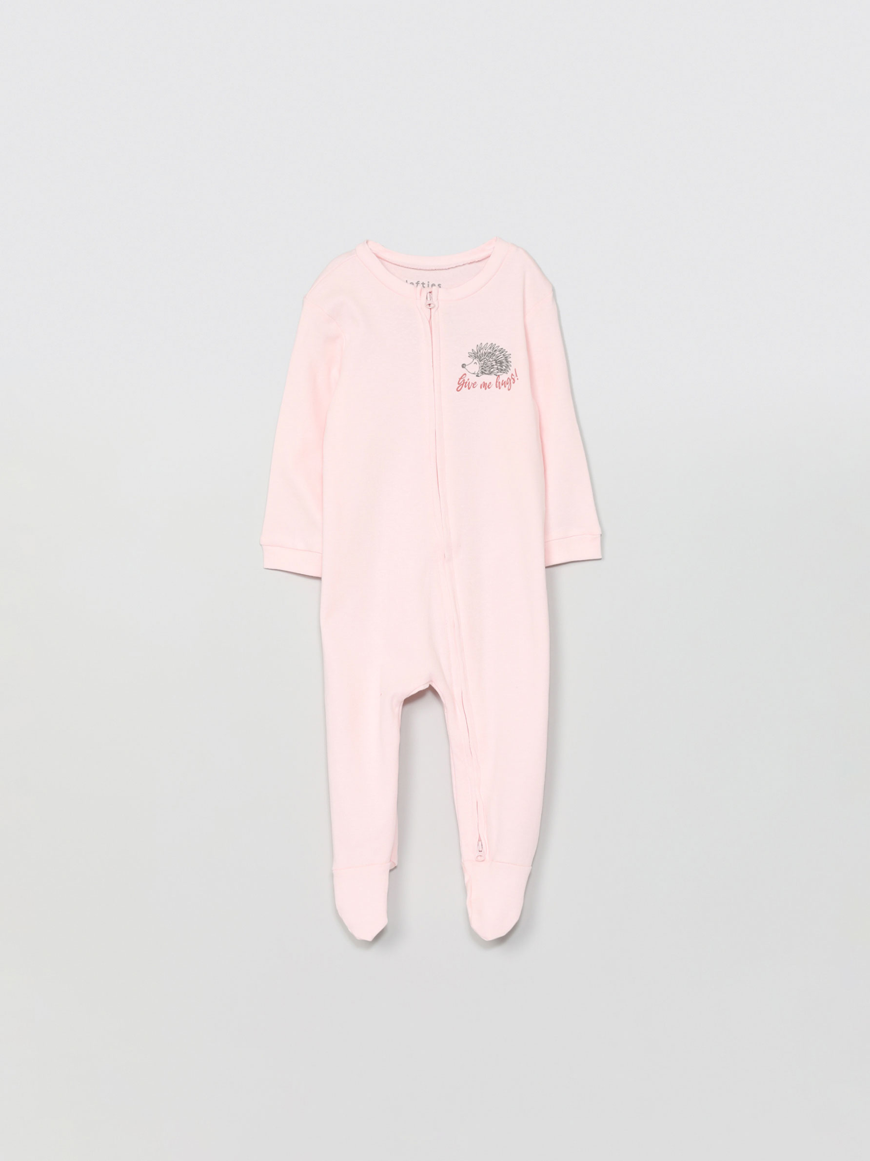 Pijama de Bebé Dinosaurios con cremallera , color huevo de pato - Shopmami