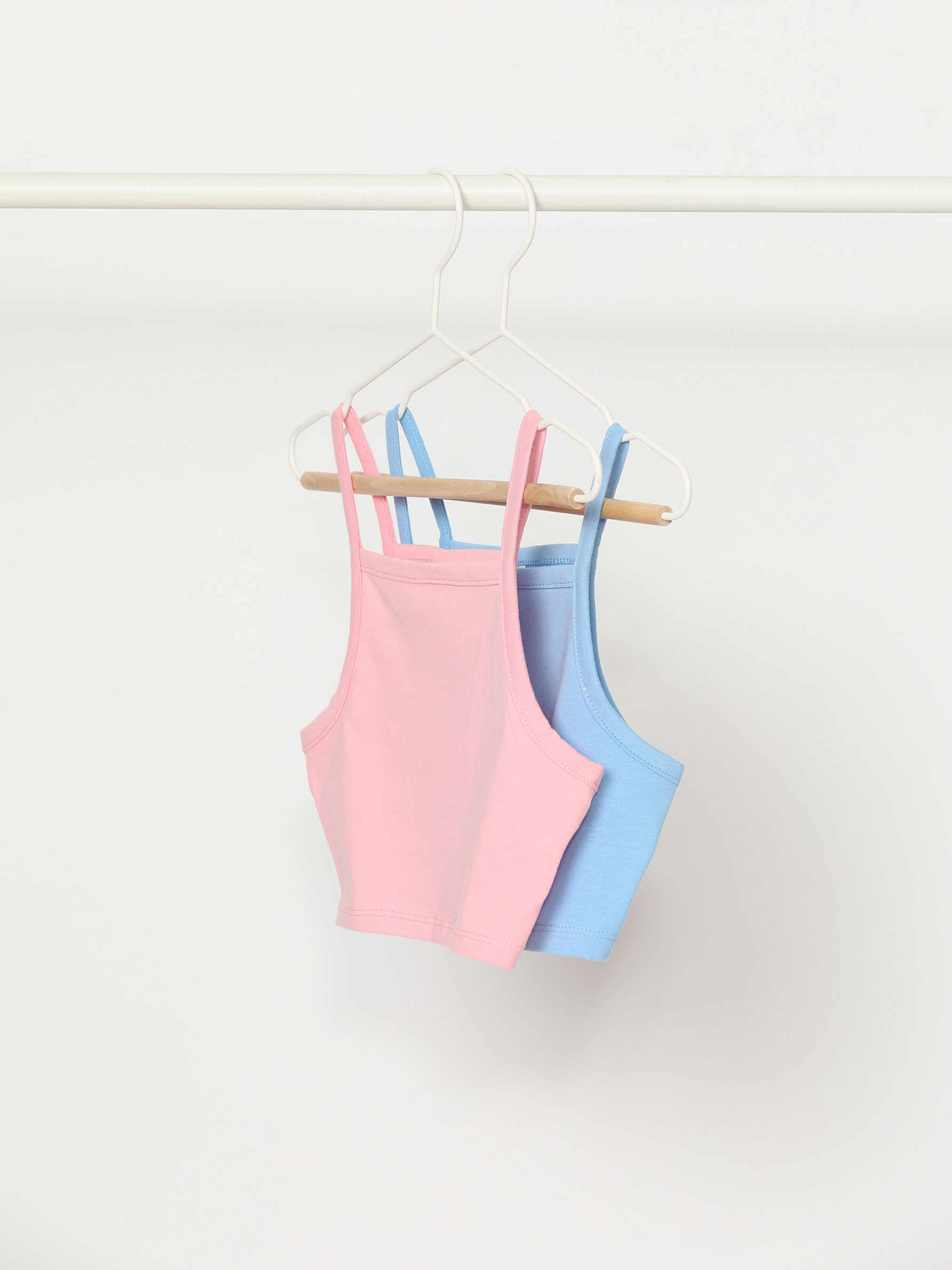 2-pack of strappy cropped T-shirts - T 
