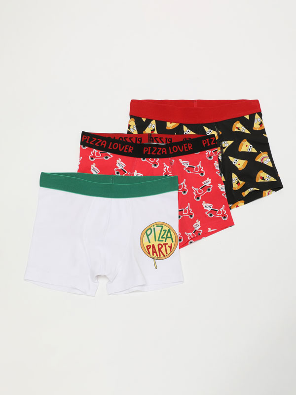 3-Pack of printed boxer shorts