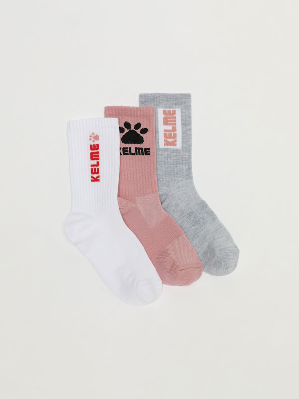 3-pack of long Kelme socks