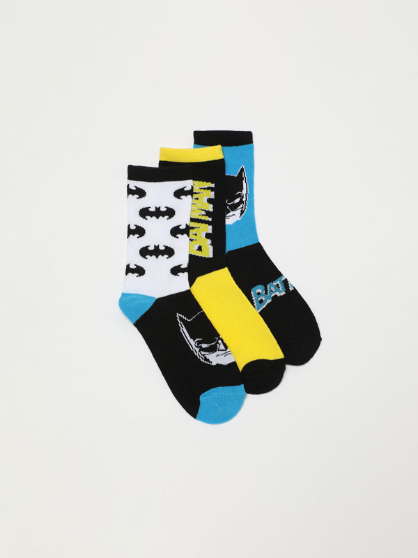 Pack of 3 pairs of long Batman ©DC socks
