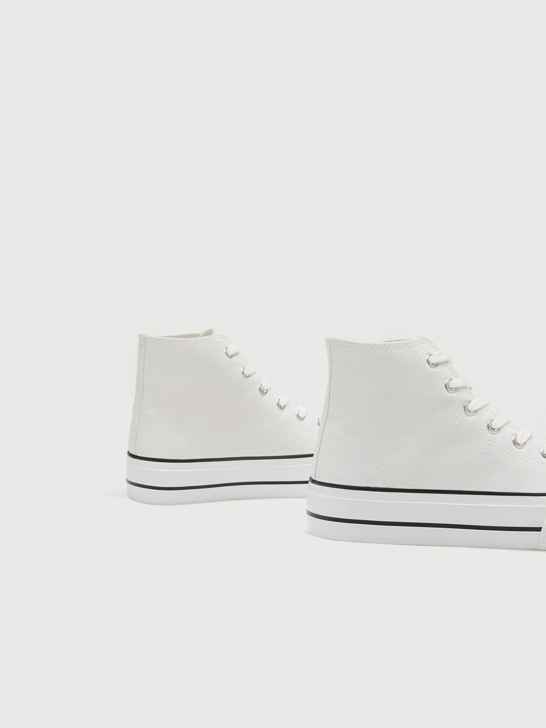 chunky canvas sneakers