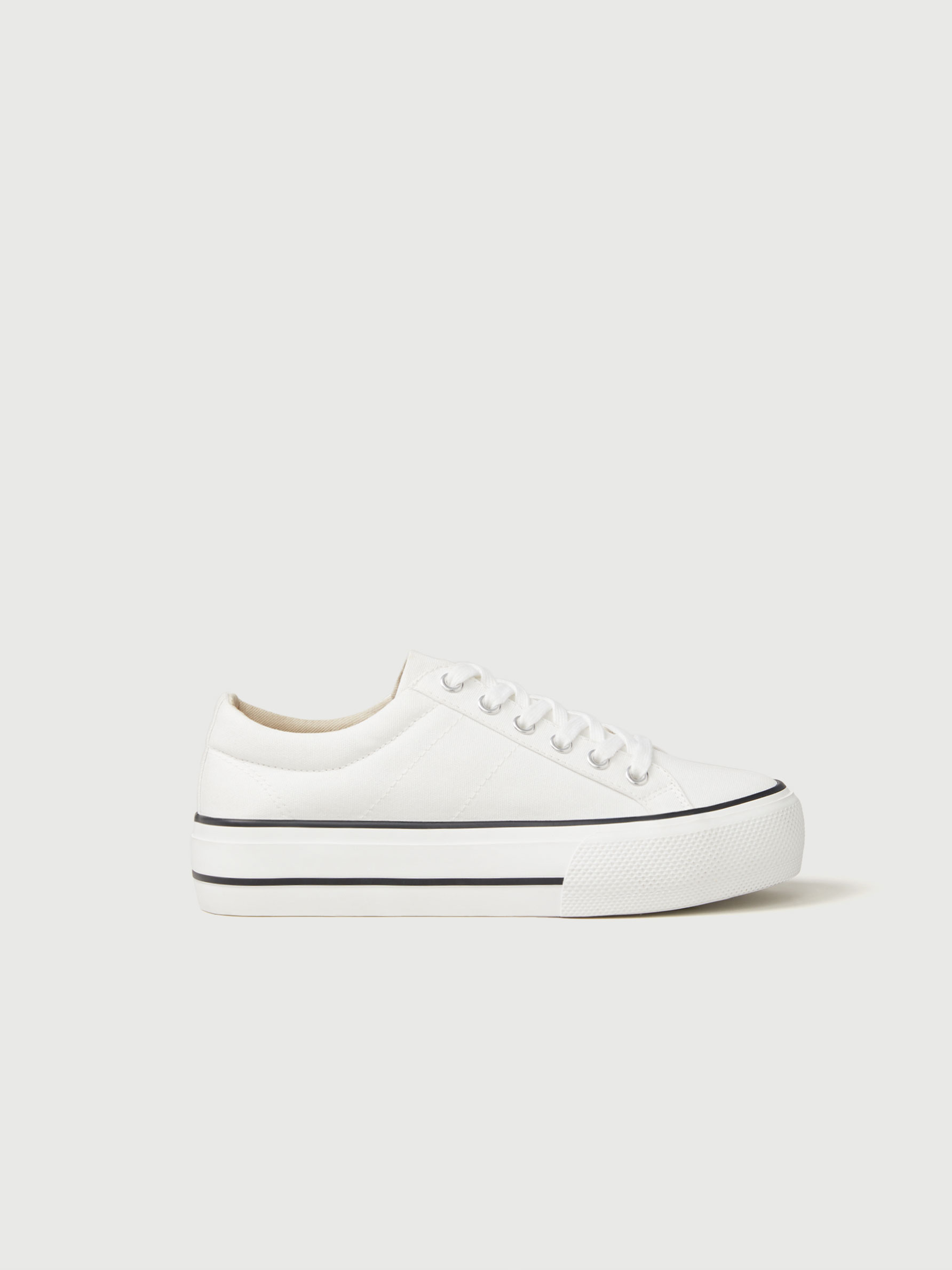 thick sole canvas sneakers