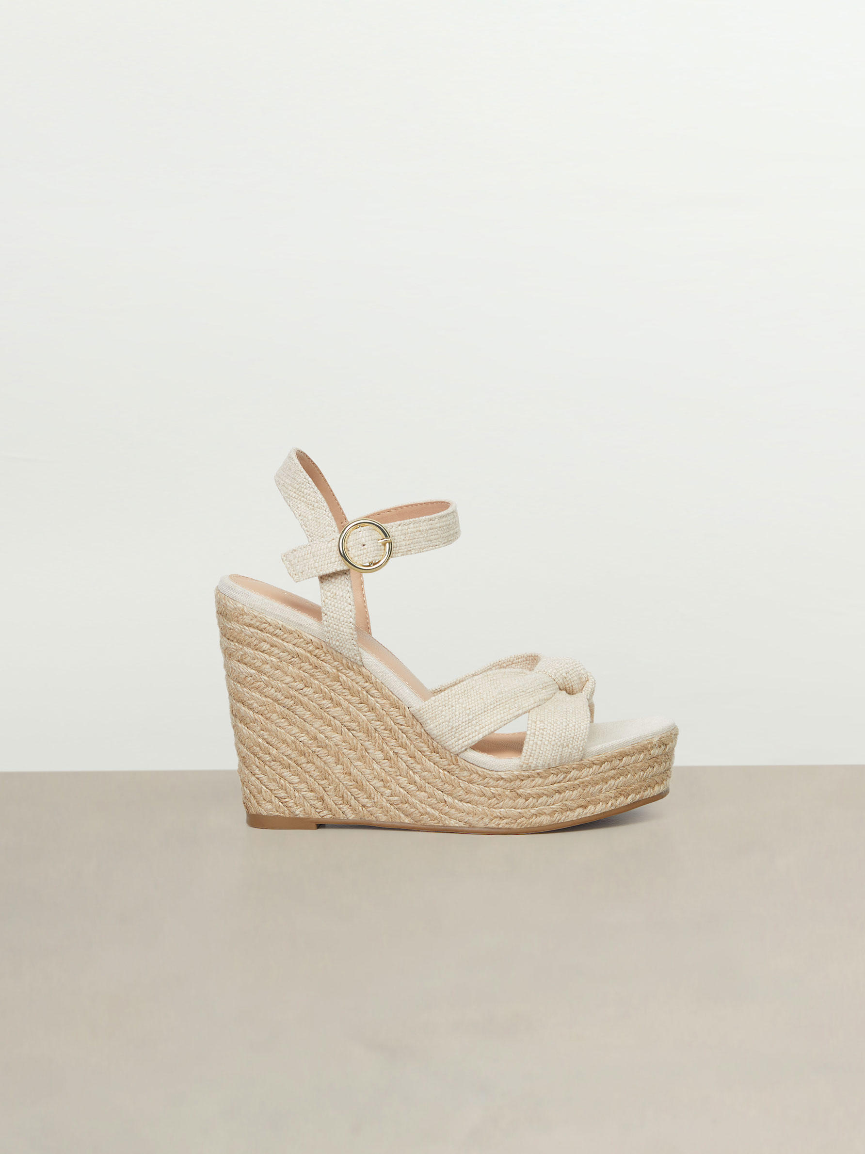 jute platform wedges