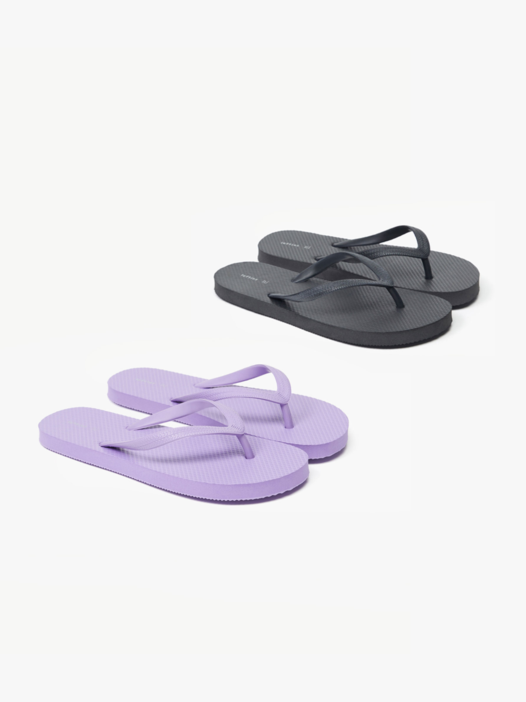 Pack de 2 chanclas baño monocolor - ZAPATOS - TODA LA COLECCIÓN - MUJER - |  Lefties ESPAÑA